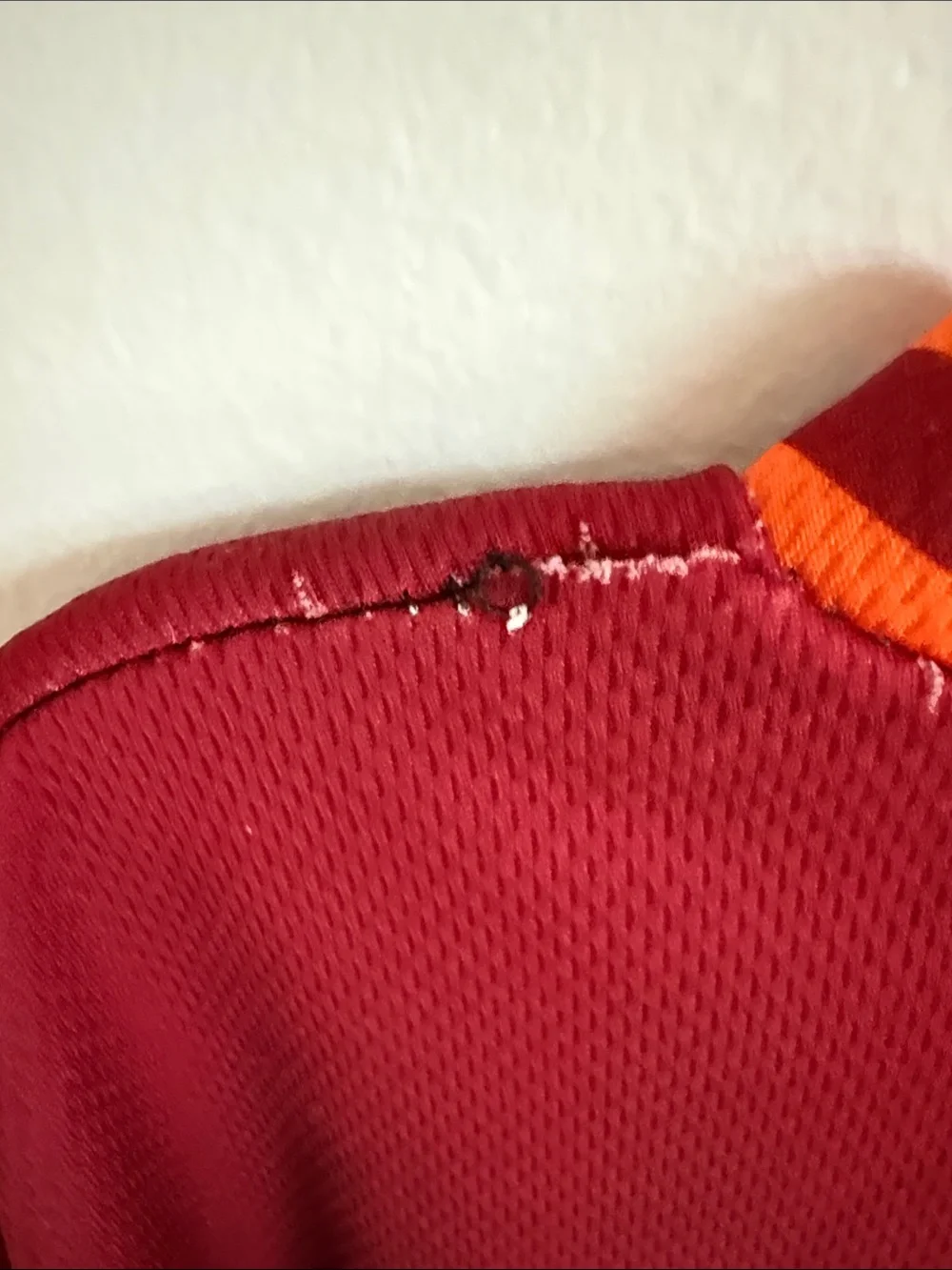 Roma #10 Totti Kids Short Sleeve Soccer Jersey in Burgundy with Orange Trim